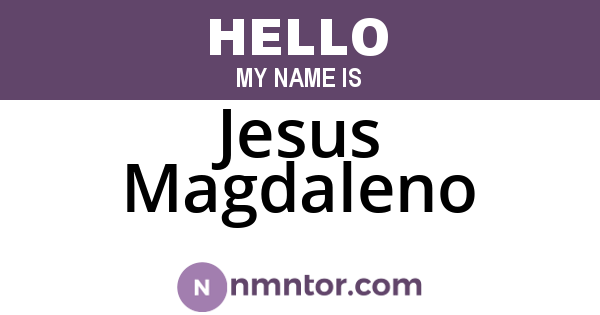 Jesus Magdaleno