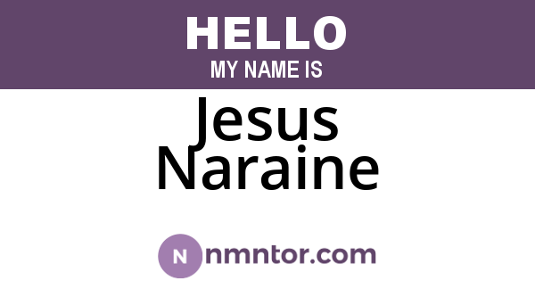 Jesus Naraine