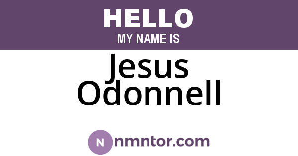 Jesus Odonnell