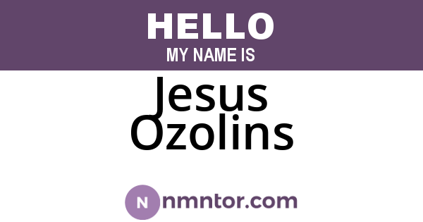 Jesus Ozolins