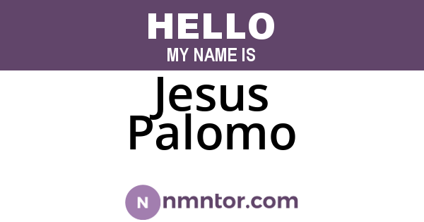 Jesus Palomo
