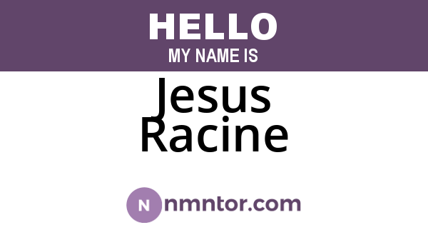 Jesus Racine