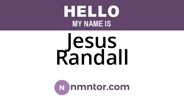 Jesus Randall