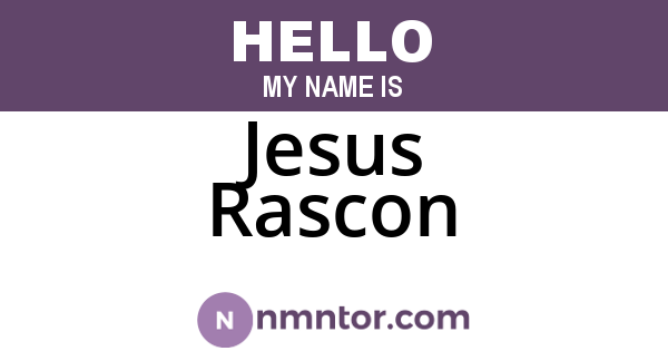 Jesus Rascon