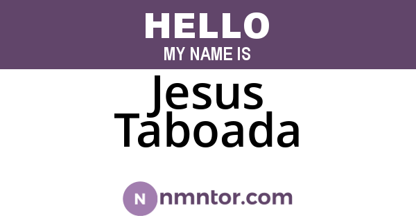 Jesus Taboada