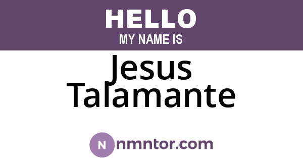 Jesus Talamante
