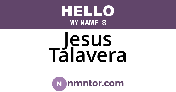 Jesus Talavera