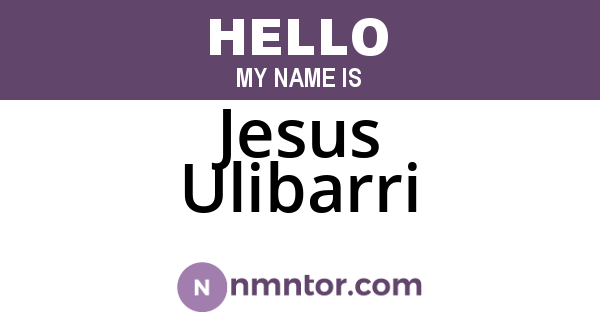 Jesus Ulibarri