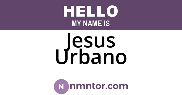Jesus Urbano