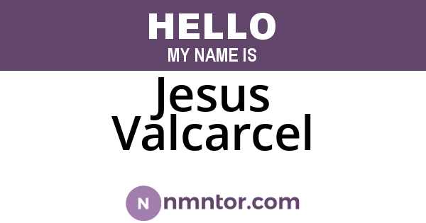 Jesus Valcarcel