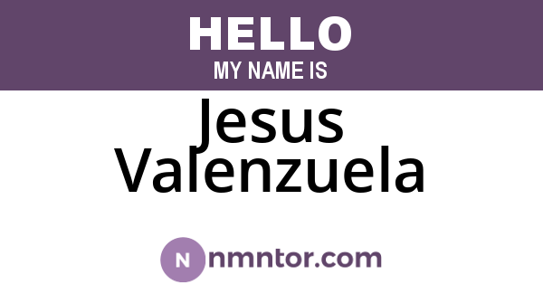 Jesus Valenzuela