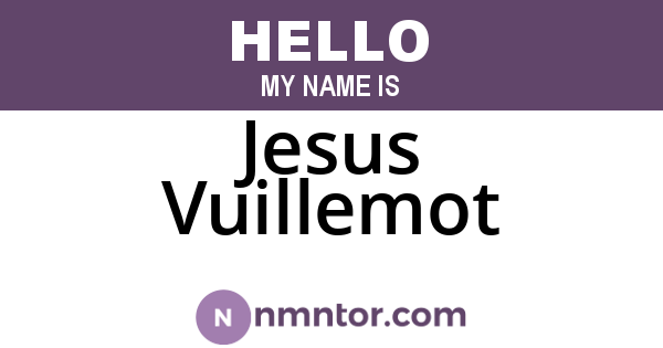 Jesus Vuillemot