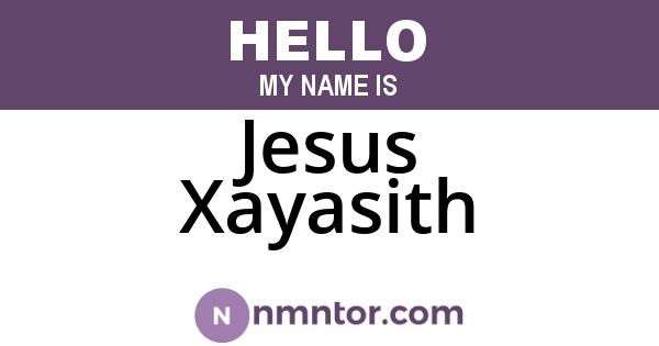 Jesus Xayasith
