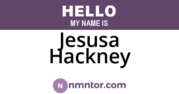 Jesusa Hackney