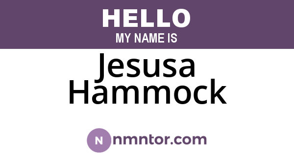Jesusa Hammock