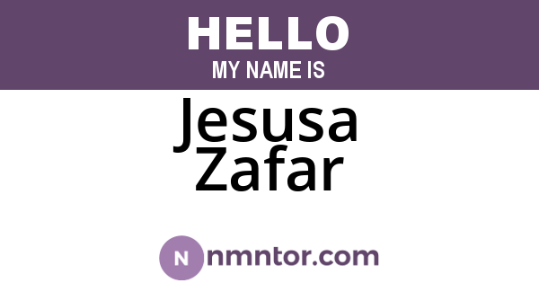 Jesusa Zafar