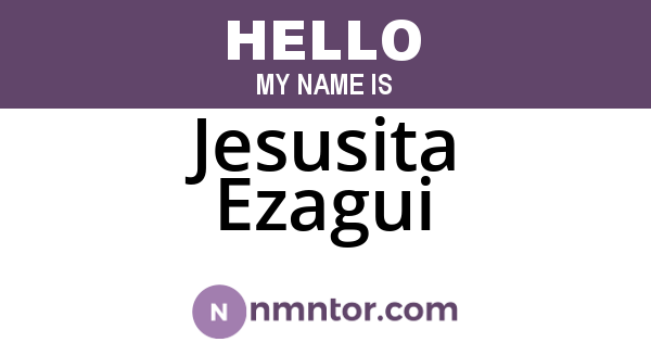 Jesusita Ezagui