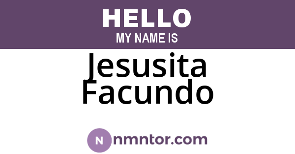 Jesusita Facundo