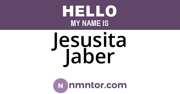 Jesusita Jaber