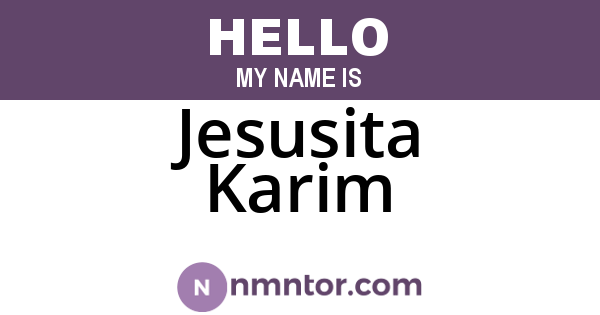 Jesusita Karim