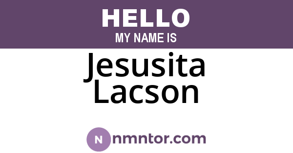 Jesusita Lacson