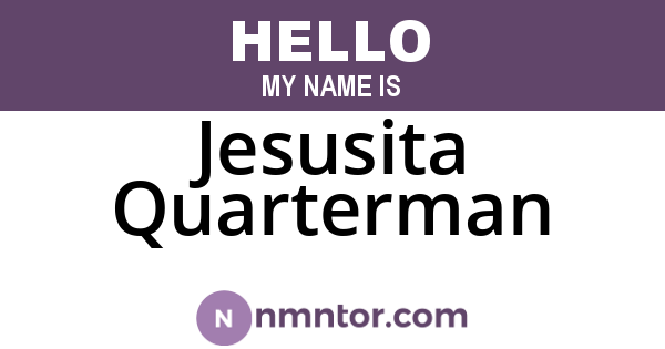Jesusita Quarterman