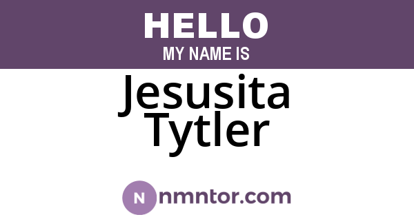 Jesusita Tytler