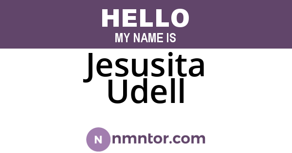 Jesusita Udell
