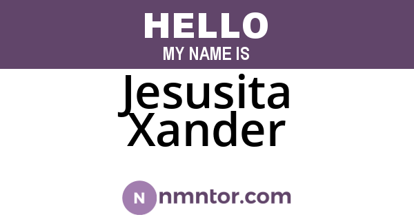 Jesusita Xander