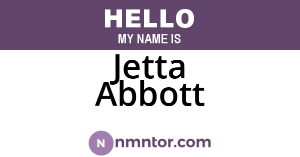 Jetta Abbott