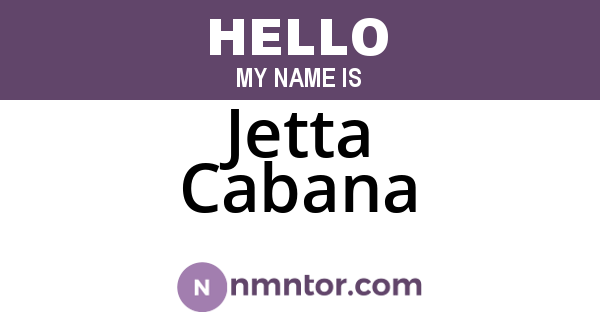 Jetta Cabana