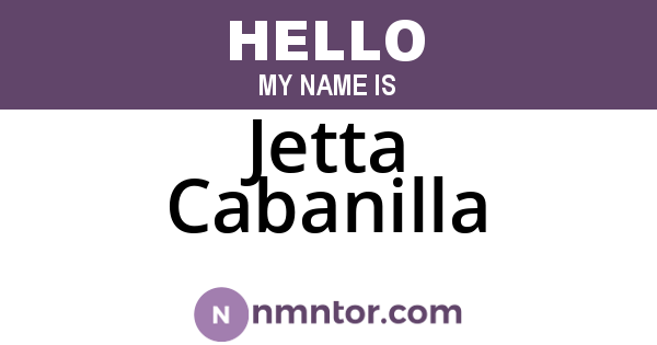 Jetta Cabanilla