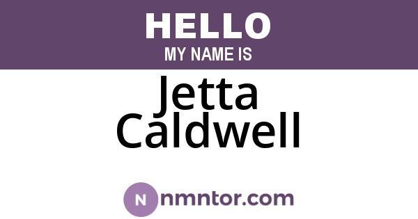 Jetta Caldwell