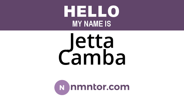 Jetta Camba