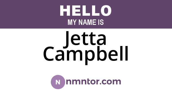 Jetta Campbell