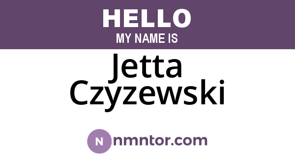 Jetta Czyzewski