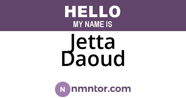 Jetta Daoud