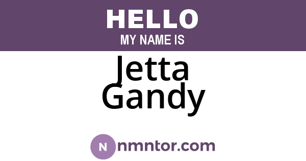 Jetta Gandy