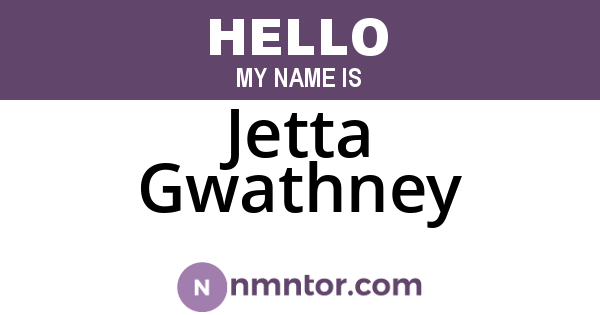 Jetta Gwathney