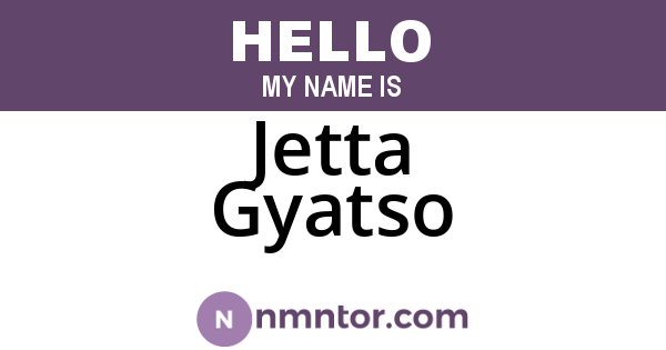 Jetta Gyatso