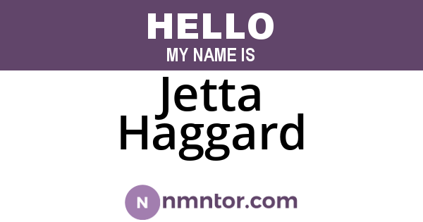 Jetta Haggard
