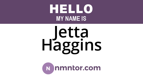 Jetta Haggins