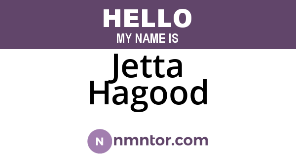 Jetta Hagood