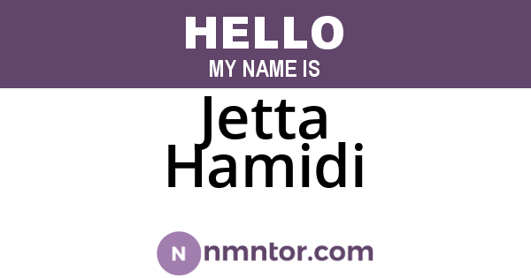 Jetta Hamidi