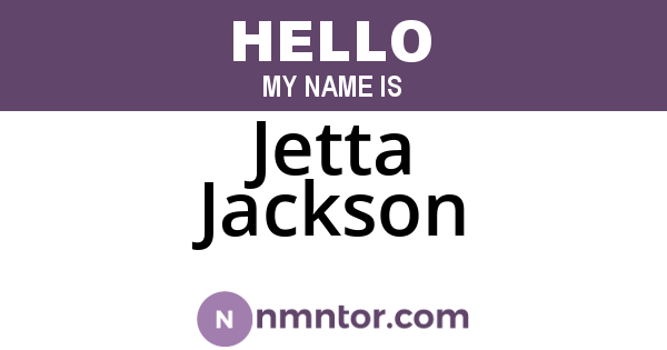 Jetta Jackson