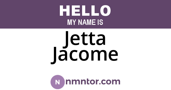 Jetta Jacome