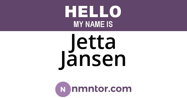 Jetta Jansen