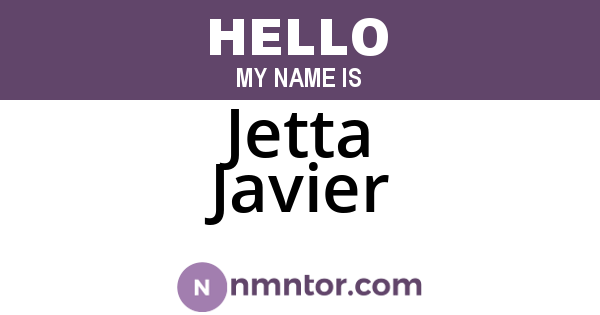 Jetta Javier