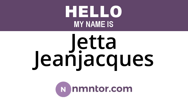 Jetta Jeanjacques