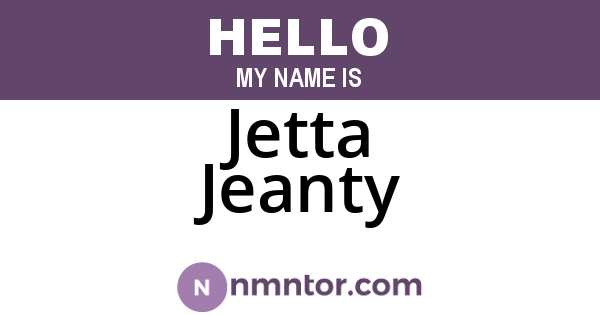 Jetta Jeanty